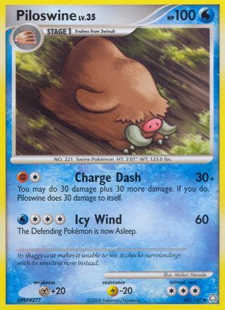 Piloswine 69/146 - Reverse Holofoil