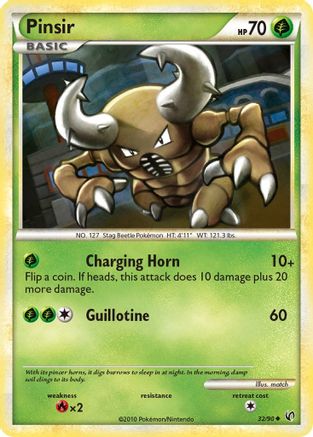 Pinsir 32/90 - Reverse Holofoil