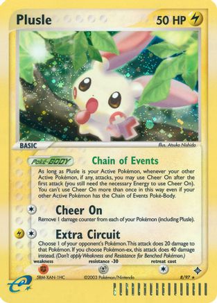 Plusle 8/97 - Reverse Holofoil