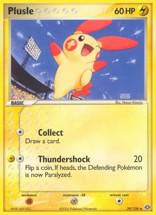 Plusle 39/106 - Reverse Holofoil