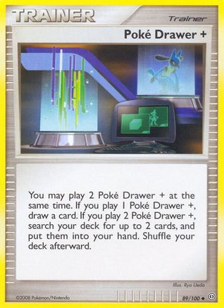 Poke Drawer + 89/100 - Reverse Holofoil