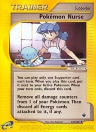 Pokemon Nurse 145/165 - Reverse Holofoil