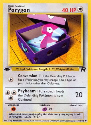 Porygon 48/82 - 1st Edition