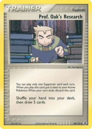 Prof. Oak's Research 98/112 - Reverse Holofoil