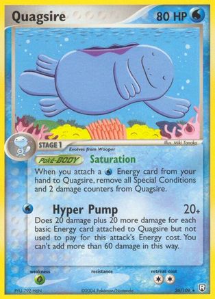 Quagsire 26/109 - Reverse Holofoil