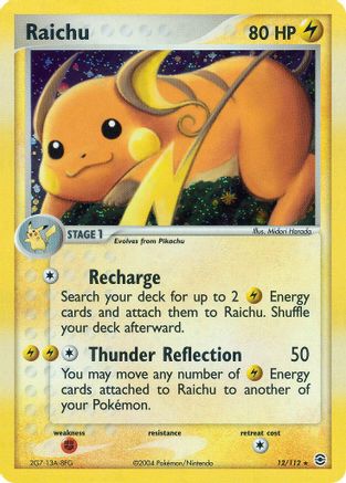 Raichu 12/112 - Holofoil