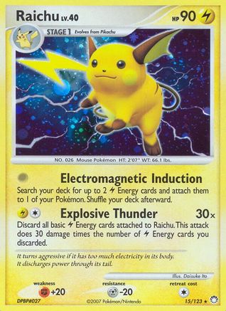 Raichu 15/123 - Reverse Holofoil