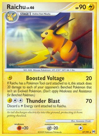 Raichu 27/99 - Reverse Holofoil