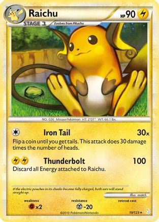 Raichu 10/123 - Holofoil