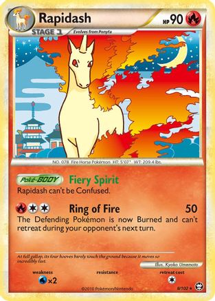 Rapidash 8/102 - Holofoil