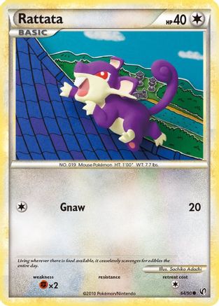 Rattata 64/90 - Reverse Holofoil