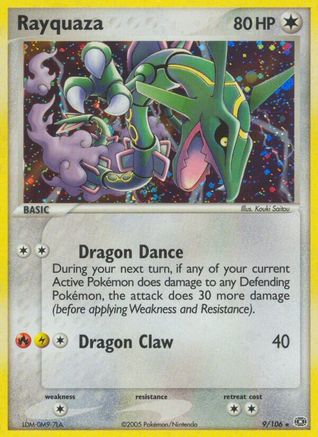 Rayquaza 9/106 - Reverse Holofoil