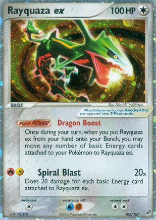 Rayquaza ex 102/107 - Holofoil