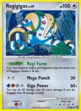 Regigigas 9/100 - Reverse Holofoil