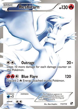 Reshiram (113 Full Art) 113/114 - Holofoil