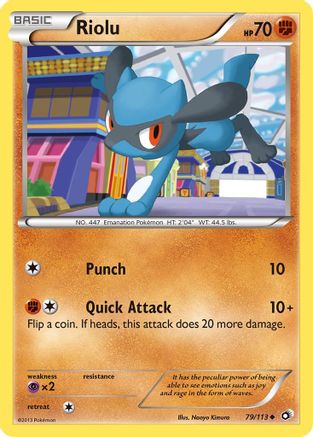 Riolu 79/113 - Reverse Holofoil