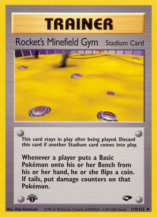 Rocket's Minefield Gym 119/132 - 1st Edition