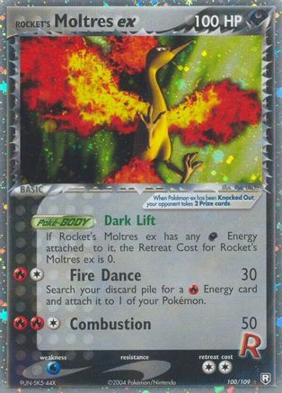 Rocket's Moltres ex 100/109 -