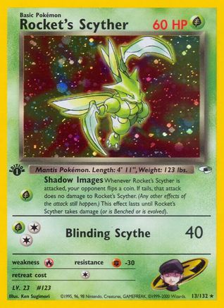 Rocket's Scyther 13/132 - Unlimited Holofoil