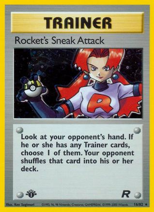 Rocket's Sneak Attack (16) 16/82 - 1st Edition Holofoil