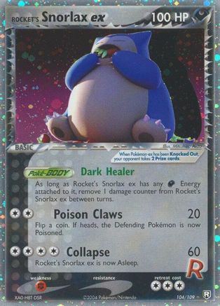 Rocket's Snorlax ex 104/109 - Holofoil