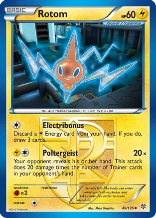 Rotom (Team Plasma) 49/135 - Reverse Holofoil