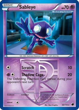 Sableye (Team Plasma) 49/116 - Reverse Holofoil