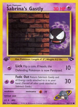 Sabrina's Gastly (96) 96/132 - 1st Edition