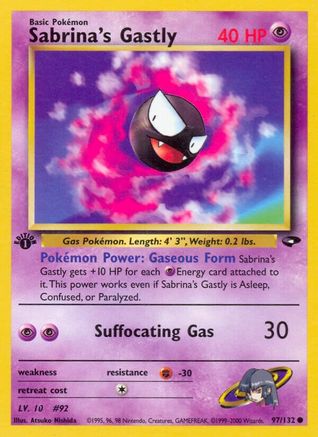 Sabrina's Gastly (97) 97/132 - 1st Edition