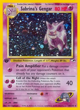 Sabrina's Gengar 14/132 - Unlimited Holofoil