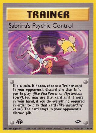 Sabrina's Psychic Control 121/132 - 1st Edition