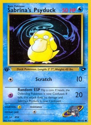 Sabrina's Psyduck 99/132 - 1st Edition