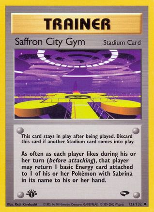 Saffron City Gym 122/132 - 1st Edition