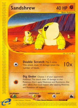 Sandshrew 92/144 - Reverse Holofoil