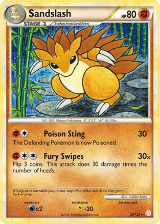 Sandslash 29/123 - Reverse Holofoil