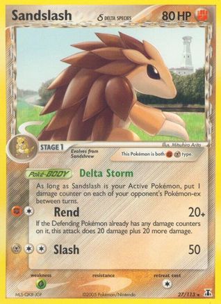 Sandslash (Delta Species) 27/113 - Reverse Holofoil