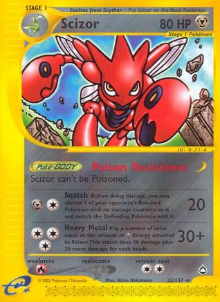 Scizor 32/147 - Reverse Holofoil