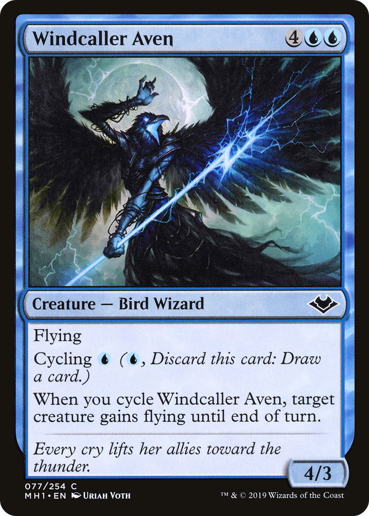 Windcaller Aven (MH1-077) -  Foil