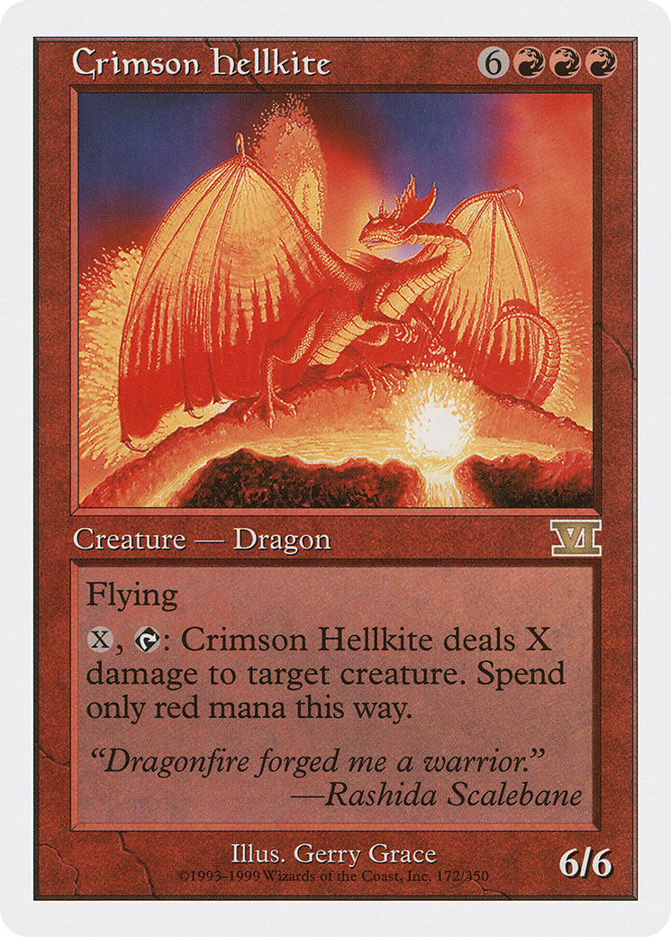 Crimson Hellkite (6ED-172) -