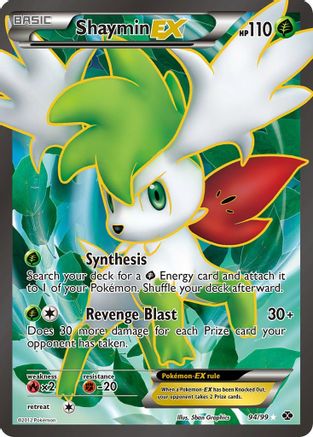 Shaymin EX (94 Full Art) 94/99 - Holofoil