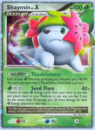 Shaymin Lv.X (Land Forme) 126/127 - Holofoil