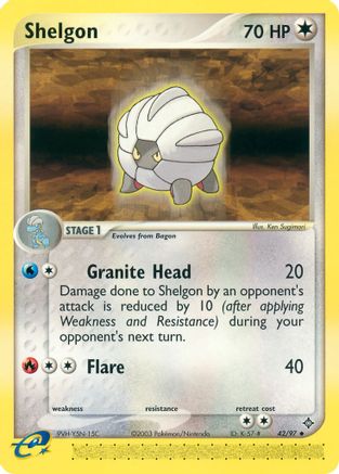 Shelgon - 42/97 42/97 - Reverse Holofoil