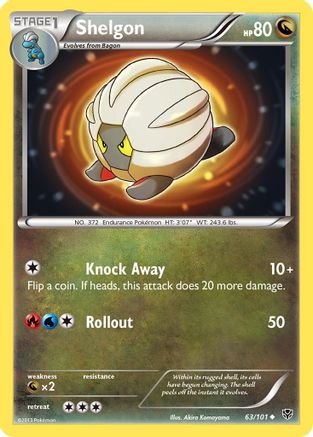 Shelgon 63/101 - Reverse Holofoil