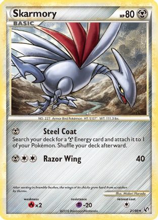 Skarmory 21/90 - Reverse Holofoil