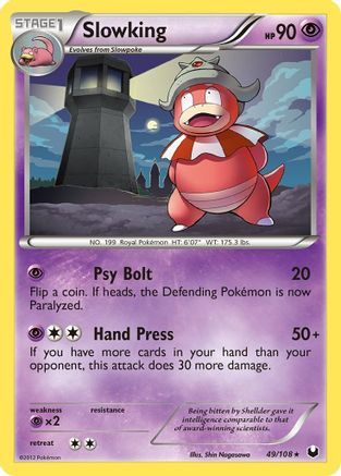 Slowking 49/108 - Reverse Holofoil