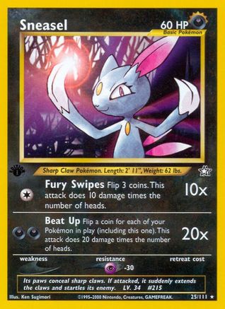 Sneasel 25/111 - 1st Edition