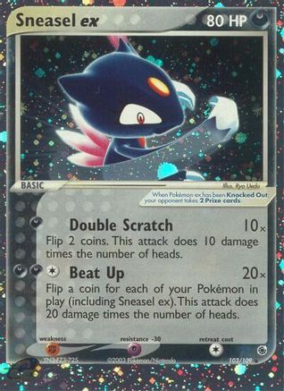 Sneasel ex 103/109 - Holofoil