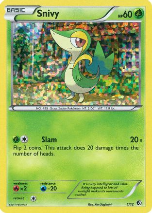 Snivy - 1/12 1/12 - Holofoil