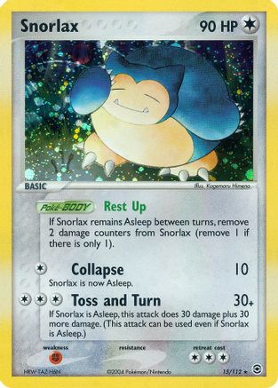 Snorlax 15/112 - Reverse Holofoil