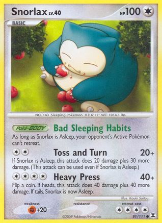 Snorlax (81) 81/111 - Reverse Holofoil